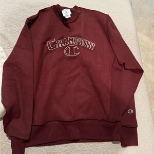 Champion Men's Maroon inside out Sweatshirt - never worn before